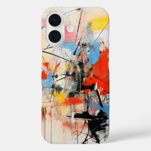 Coques iPhone 16 Art Abstrait coloré