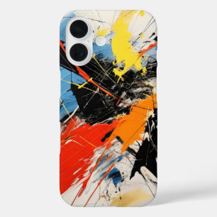 Coques iPhone 16 Art Abstrait coloré