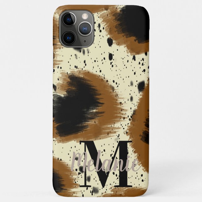Coques Case-Mate iPhone Art abstrait de guépard moderne Splash (Dos)
