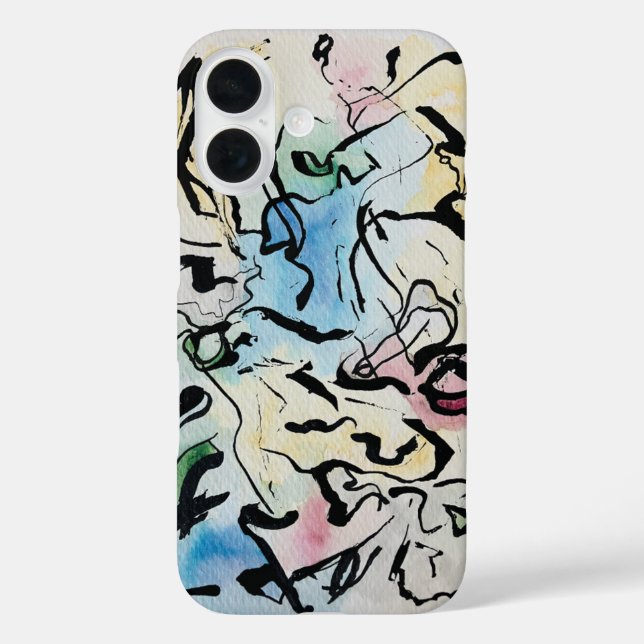 Coques Case-Mate iPhone Art Abstrait de l'encre (Verso)
