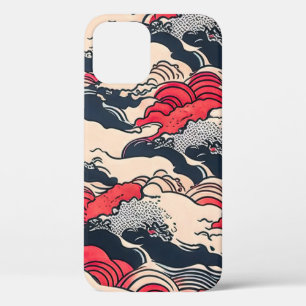 Case-Mate iPhone Case Art abstrait de vagues océaniques de style japonai