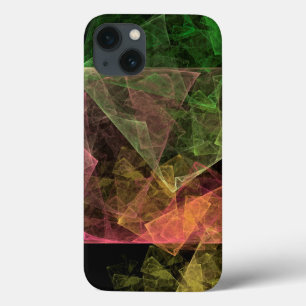 Etui iPhone 13 Art abstrait espace cubique