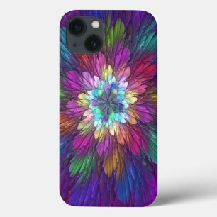 Case-Mate iPhone Case Art abstrait fractal de fleurs psychédéliques colo