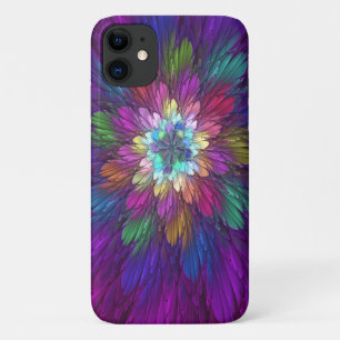Case-Mate iPhone Case Art abstrait fractal de fleurs psychédéliques colo