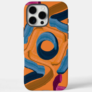 Coques iPhone 16 Pro Max Art Abstrait, le nid de Blue