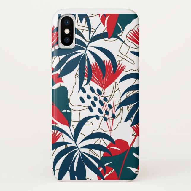 Coques Case-Mate iPhone Art Abstrait tropical (Dos)