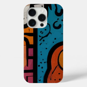 Coque iPhone 15 Pro Art Abstrait vibrant