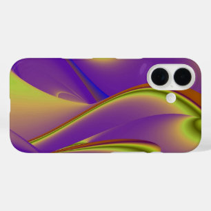 Coques iPhone 16 Art arc-en-ciel Abstrait 3D