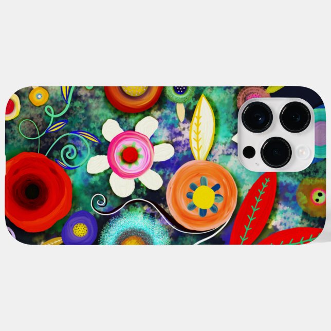 Coques Case-Mate iPhone Art botanique peint (Verso (horizontal))