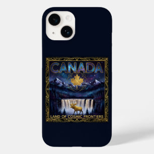 Coque Pour iPhone 14 Art céleste de la nature du Canada cosmique