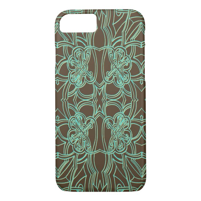 Coques Case-Mate iPhone Art de dessin en ligne classique (Dos)