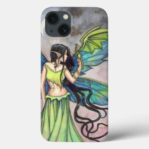 Case-Mate iPhone Case Art de fantaisie de fées du dragon vert Fées