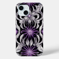 Art de fleurs abstraites violettes