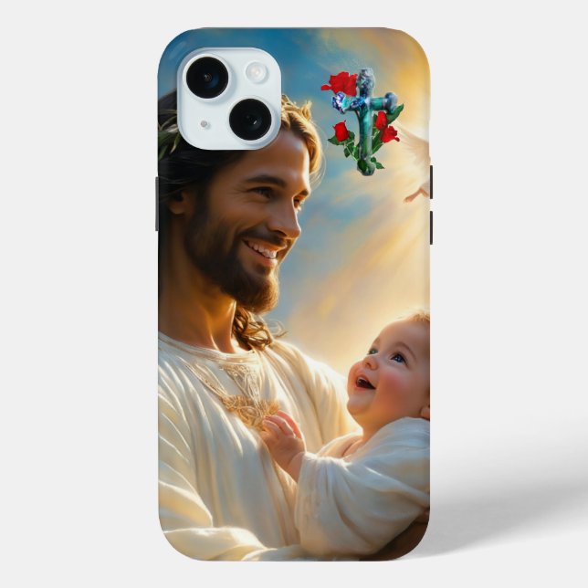 Coques Case-Mate iPhone art de Jésus (Verso)