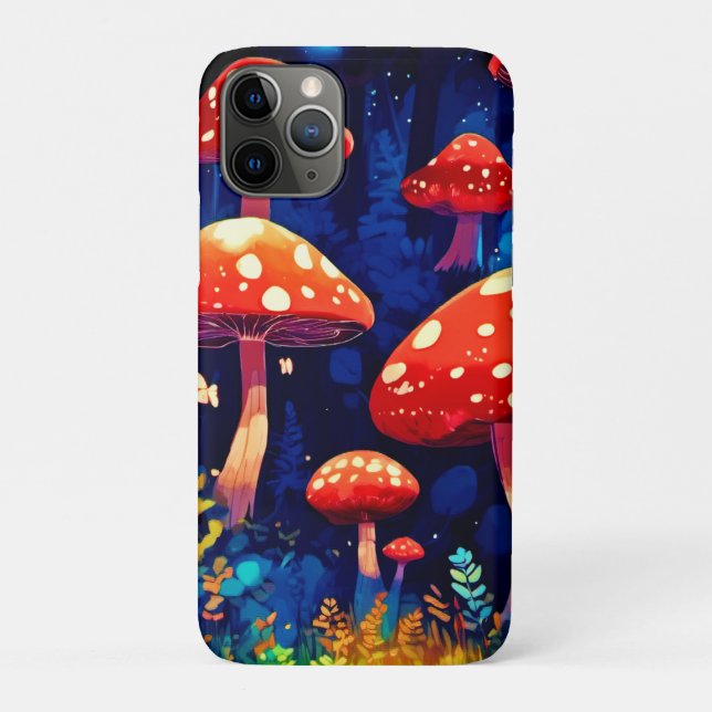 Coques Case-Mate iPhone Art de la Forêt de Champignons magiques (Dos)
