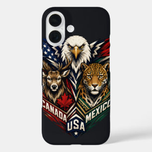 Coques iPhone 16 Art de la nature Aigle Cerf Jaguar