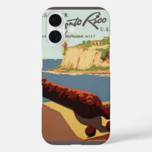 Coques iPhone 16 Art de l'affiche de voyage vintage, Découvrez Port