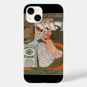 Coque Pour iPhone 14 Art de l'étiquette de produit vintage Pearline Mod
