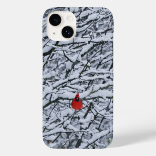 Coque Pour iPhone 14 Art de l'étui de téléphone Cardinal Rouge Oiseau H