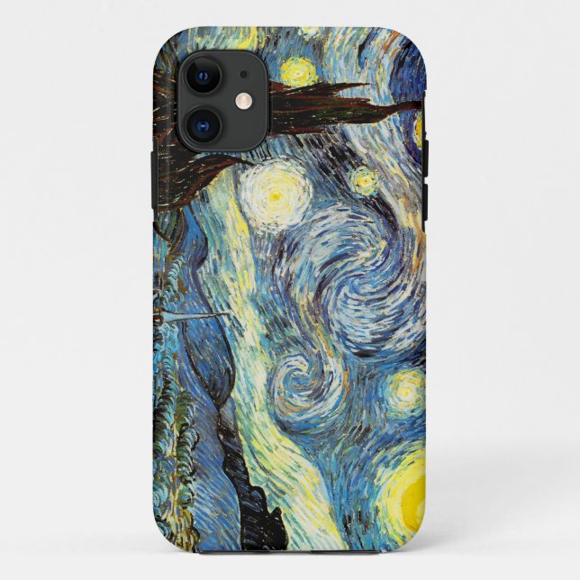 Coques Case-Mate iPhone Art de nuit Van Gogh Starry (Dos)