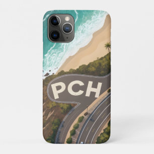 Case-Mate iPhone Case Art de voyage aérien de la Pacific Coast Highway
