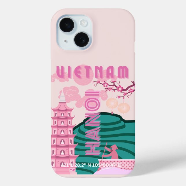 Coques Case-Mate iPhone Art de voyage au Vietnam (Verso)