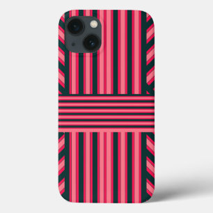 Case-Mate iPhone Case Art Déco Charcoal Pink Abstrait Elegant Motif