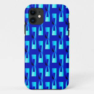 Case-Mate iPhone Case Art Déco Métallo Géométrique - Bleu Cobalt