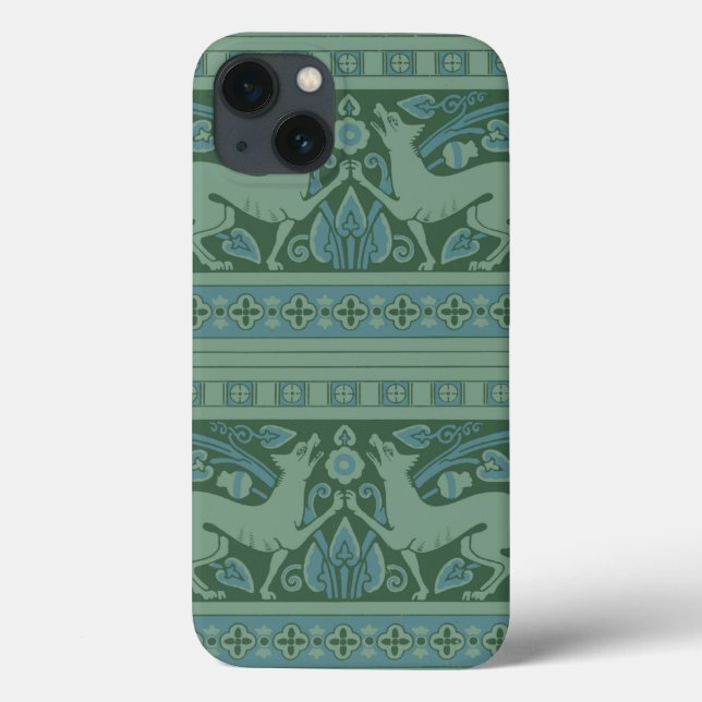Coques Case-Mate iPhone Art Déco Nouveau Chien Nature Motif animal (Verso)