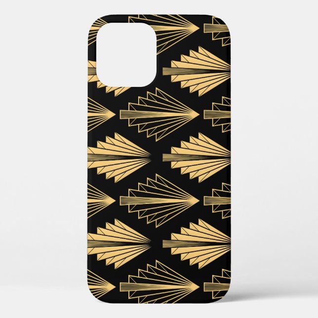 Coques Case-Mate iPhone Art Déco Or Noir : sans couture (Verso)