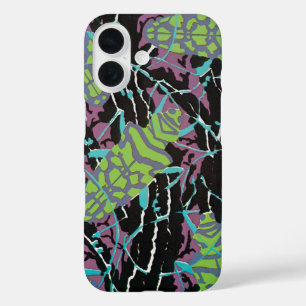 Coques iPhone 16 Art Déco vintage Jazz Pochoir Scarabées dans le ja