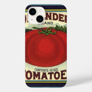 Coques Pour iPhone Art d'étiquette de caisse de fruits vintage, Tomat