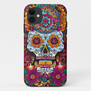 Case-Mate iPhone Case Art du crâne de sucre - Traditions vives du Mexiqu