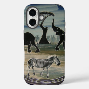 Coques iPhone 16 Art Eléphant Africain
