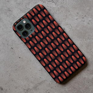 Case-Mate iPhone Case Art en acier inoxydable faux industriel noir rouge