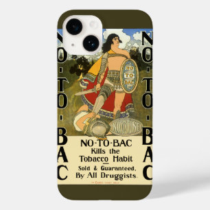 Coque Pour iPhone 14 Art Étiquette vintage, Non Au Retour, Cessez De Fu