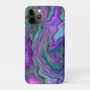 Case-Mate iPhone Case Art fluide violet, vert et bleu
