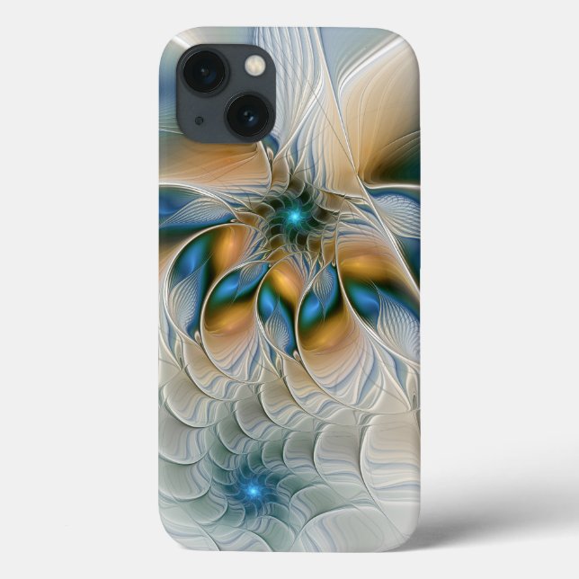 Coques Case-Mate iPhone Art Fractal De L'Imaginaire Abstrait En Plein Esso (Verso)