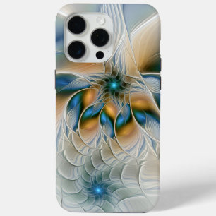 Coque iPhone 15 Pro Max Art Fractal De L'Imaginaire Abstrait En Plein Esso