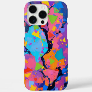 Coques iPhone 16 Pro Max Art géométrique Abstrait - Couleur vive