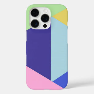 Coques iPhone 16 Pro art géométrique multicolore