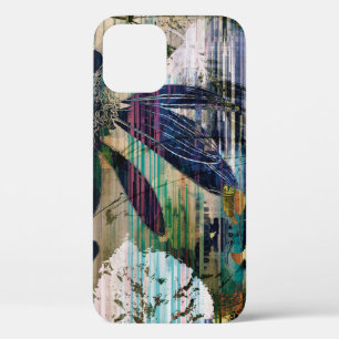 Case-Mate iPhone Case art graphique et aquarelle automne coloré noir