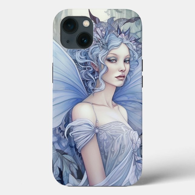 Coques Case-Mate iPhone Art Imaginaire Fairy Bleu (Verso)