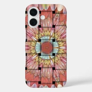Coques iPhone 16 Art inspiré par l'Afrique Imprimé- Design géométri
