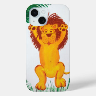 Coque Pour iPhone 15 Art Lion Child