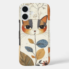 Coques iPhone 16 Art Mi-Siècle Moderne Cute Chat
