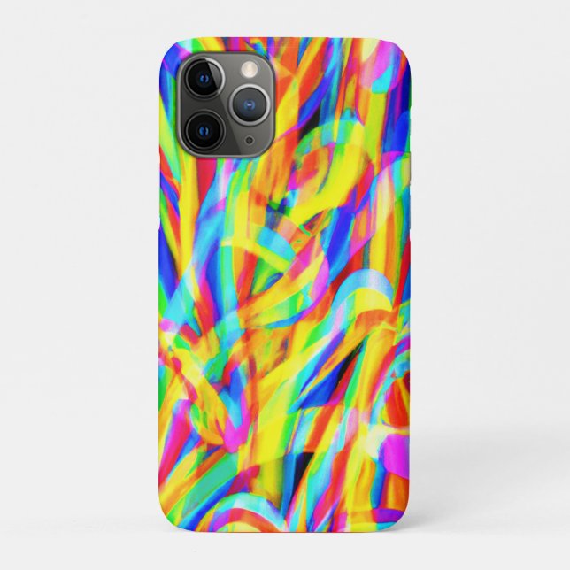 Coques Case-Mate iPhone Art Motif Néon Lumineux Et Coloré (Dos)