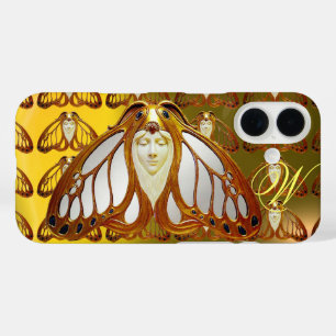 COQUES iPhone 16 ART NOUVEAU MOTH FEMME GEM MONOGRAS
