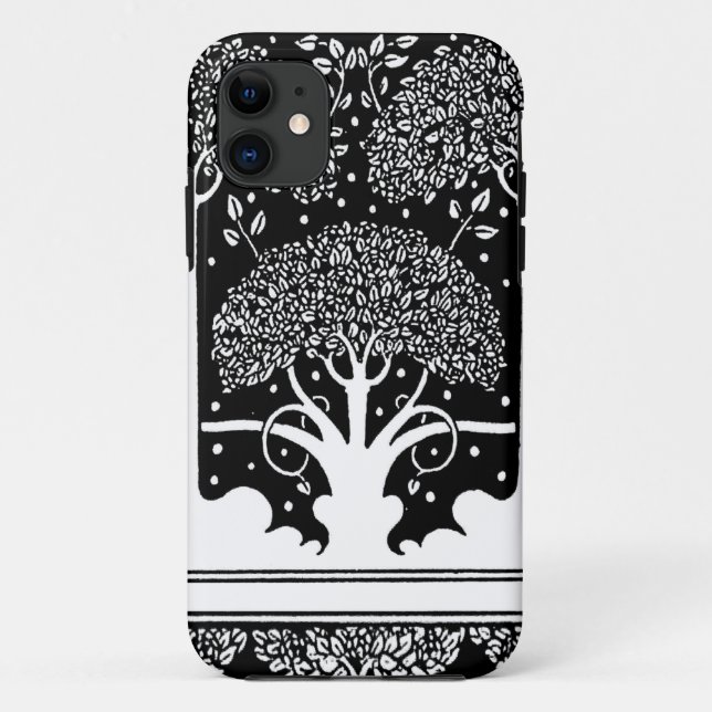 Coques Case-Mate iPhone Art Nouveau Tree Beardsley Motif (Dos)