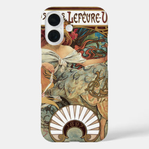 Coques iPhone 16 Art Nouveau vintage, biscuits par Alphonse Mucha